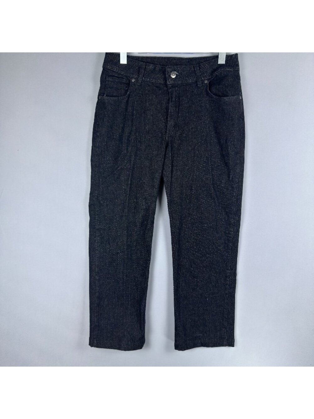 Riders By Lee Jeans Size 14 Medium Straight Leg 100% Cotton Black Wash